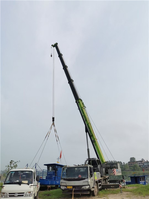 兰溪市桥梁建设吊装案例